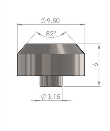 Dimension drawing of orifice Type 18