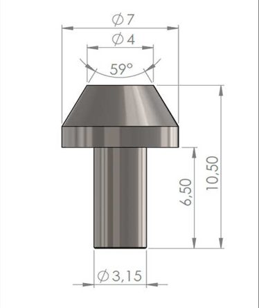 Dimension drawing of orifice Type 10