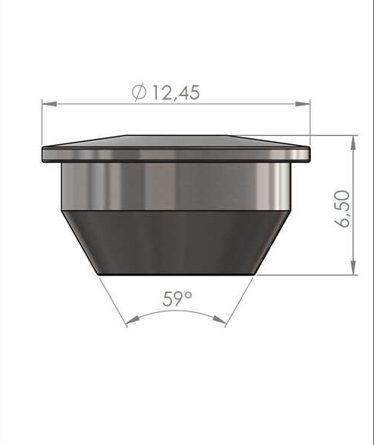 Dimension drawing of orifice Type 26